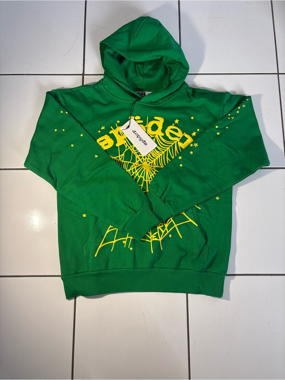 Sp5der Green Hoodie